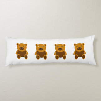 Brown teddybear clipart body cushion