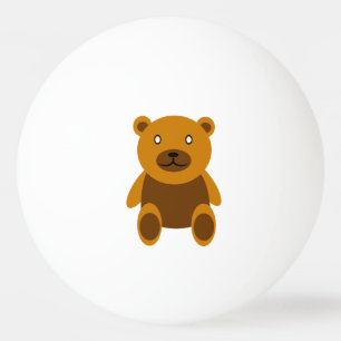 Brown teddybear clipart ping pong ball