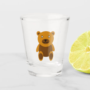 Brown teddybear clipart shot glass