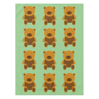 Brown teddybear clipart tablecloth
