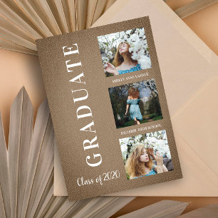 Brown Textile Graduation Three Photo Session