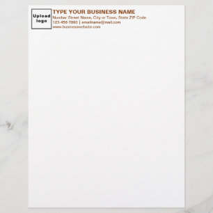 Brown Texts Heading of Business Letterhead