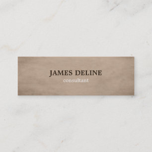 Brown Textured Consultant Business Card