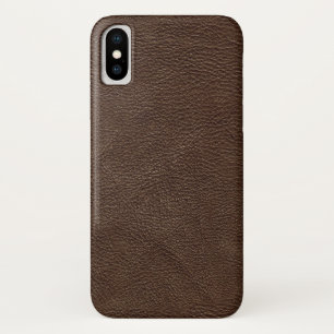 Brown Textured Leather Case-Mate iPhone Case