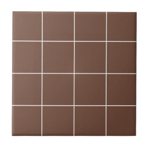 Brown Thin Grid Tile