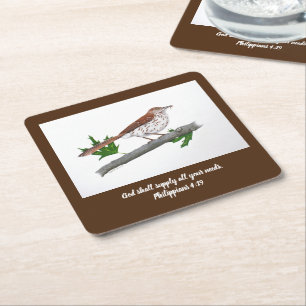 Brown Thrasher Coaster