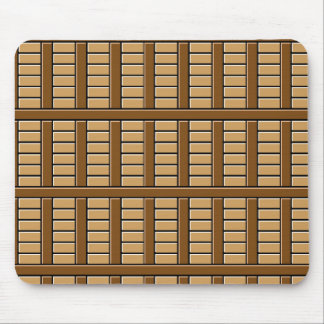 Brown Tiles Mouse Pad