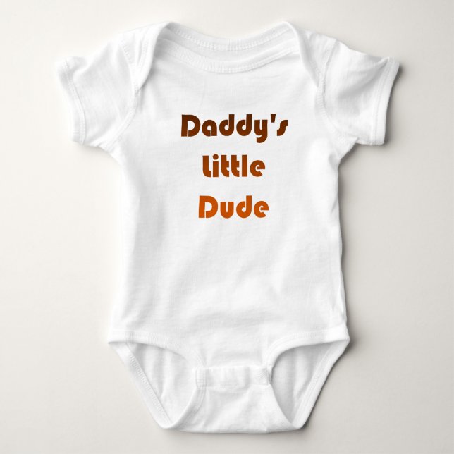 Brown to Orange Fade  Baby Bodysuit (Front)