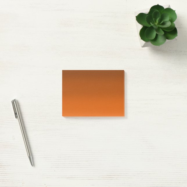 Brown to Orange Fade  Post-it Notes (Office)