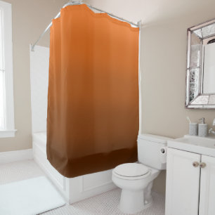 Brown to Orange Fade  Shower Curtain
