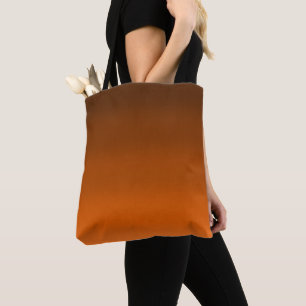 Brown to Orange Fade Tote Bag