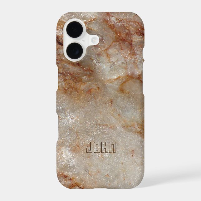Brown Tones Marble Stone Pattern (Back)