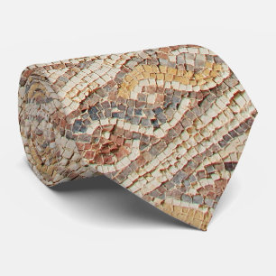 Brown Tones Mosaic Tile Floor From Israel Necktie