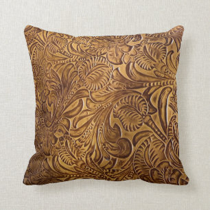Brown Tool Leather Cushion