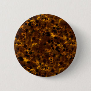 Brown Tortoise print 6 Cm Round Badge
