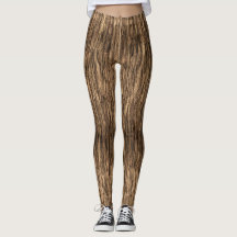 Brown Tree Bark Leggings