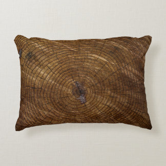 Brown tree trunk decorative cushion
