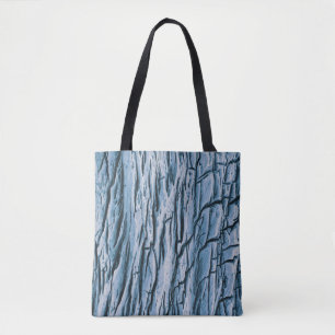 Brown tree trunk in close up photography tote bag