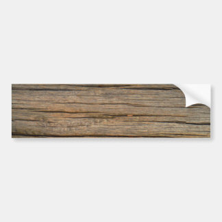 brown tree wood  close up bumper sticker