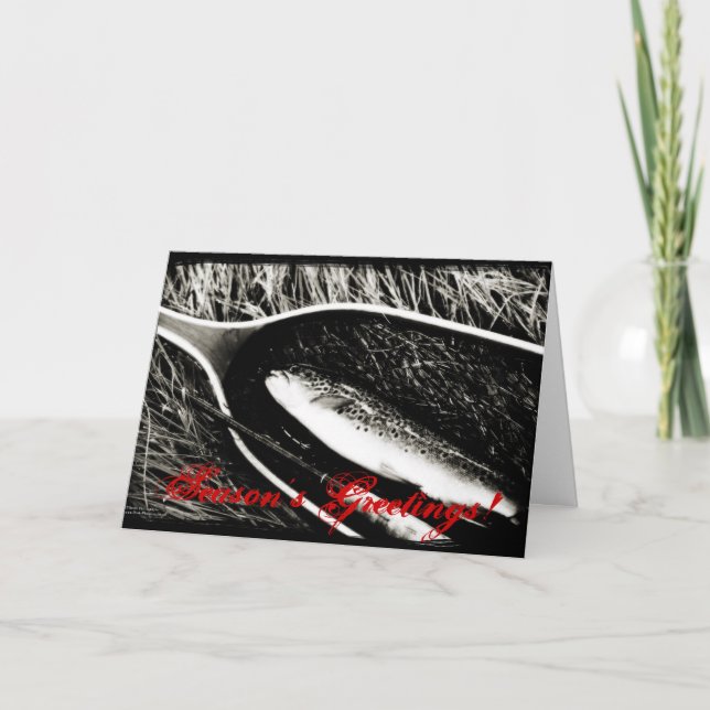 Brown Trout Christmas Card (Front)