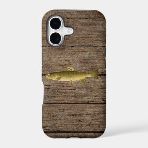Brown Trout Dark Wood Phone Cases
