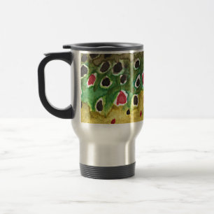 Brown Trout Fish Travel Mug