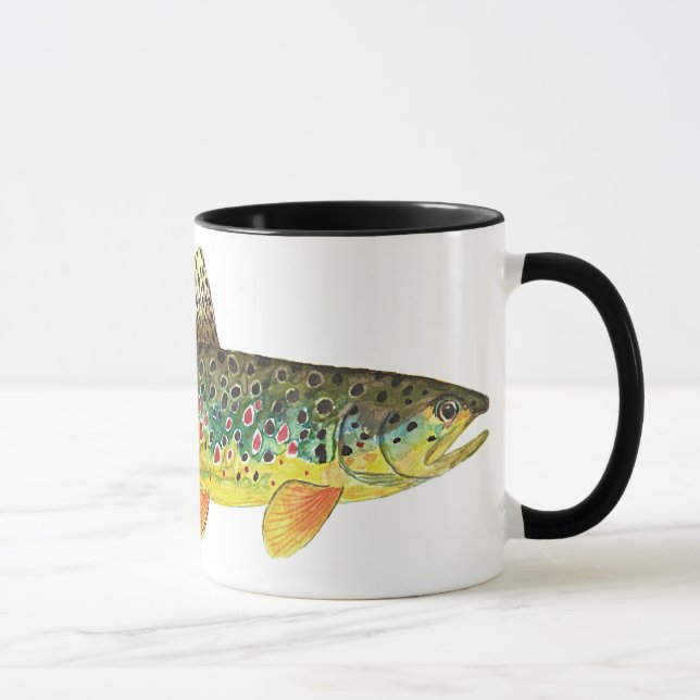 Brown Trout Fishing Mug (Right)