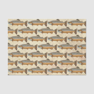 Brown Trout Fishing Tissue Paper