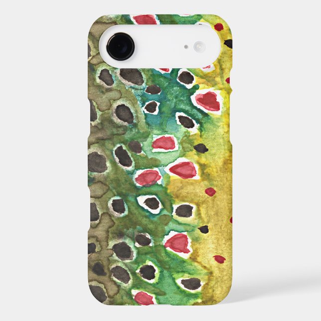 Brown Trout Fly Fishing Case-Mate iPhone Case (Back)
