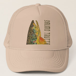 Brown Trout Ichthyology, Fishing, Fly Fishing Trucker Hat