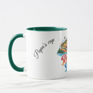 Brown Trout illustration with "Respect the Rise" Mug