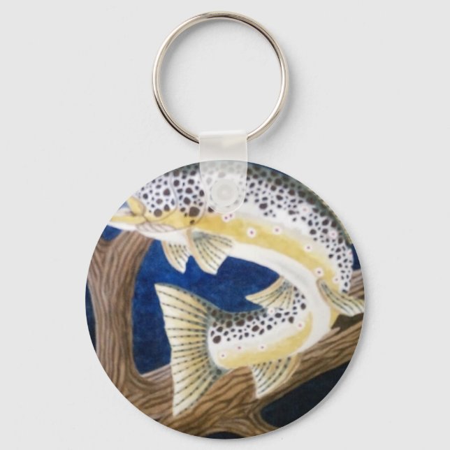 Brown Trout Key Ring (Front)