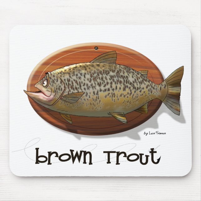 Brown Trout Mouse Pad (Front)