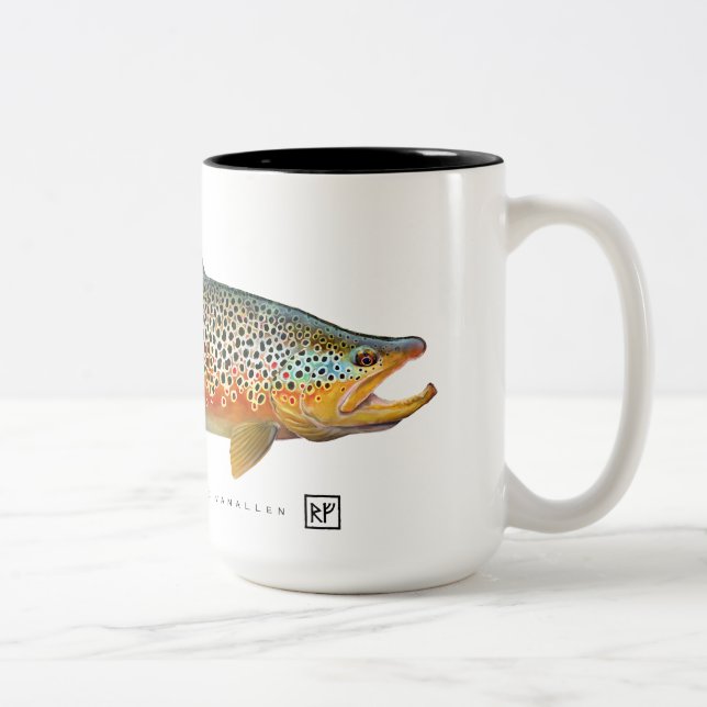 Brown Trout Mug (Right)
