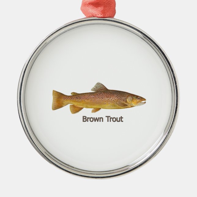 Brown Trout Ornament (Front)