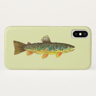 Brown Trout salmo trutta Fly Fishing iPhone XS Case