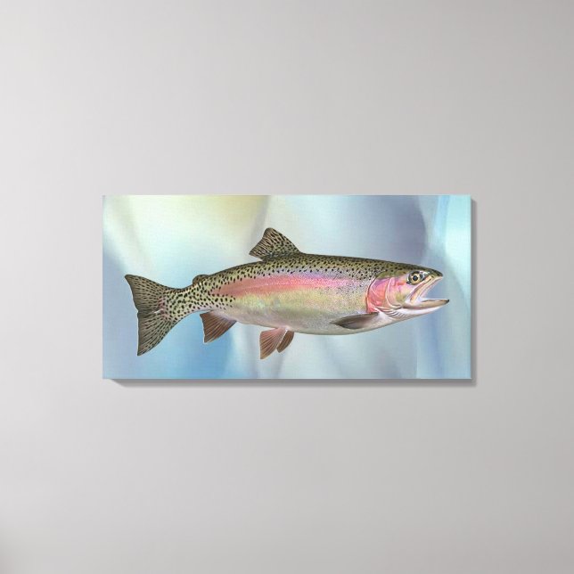 Brown Trout with Pink Stripe Canvas Art (Front)