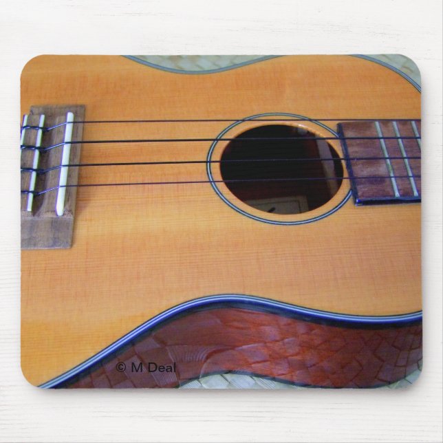 Brown Ukulele Mouse Pad (Front)