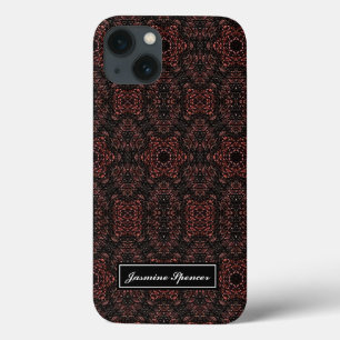 Brown unique snake skin pattern iPhone 13 case