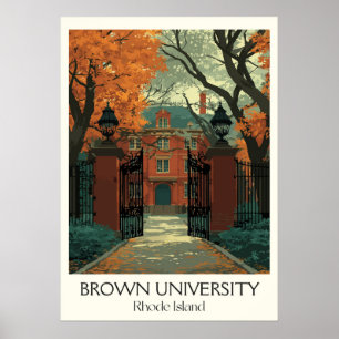 Brown University Rhode Island Campus Poster