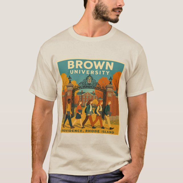 Brown University – Vintage Campus Walk Tee (Front)