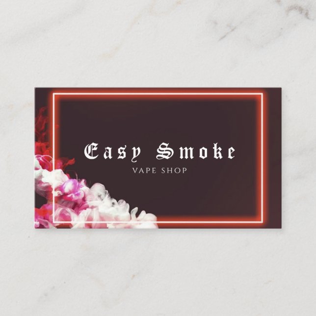 Brown Vape Shop Business Card (Front)