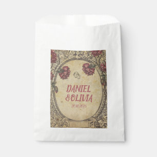 Brown Vintage Classic Wedding  Favour Bags