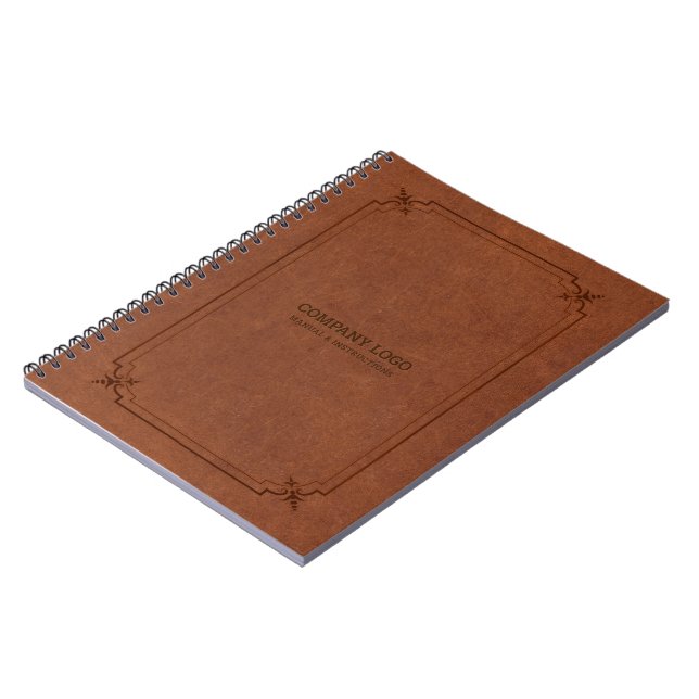 Brown Vintage Leather and Frame Notebook (Left Side)