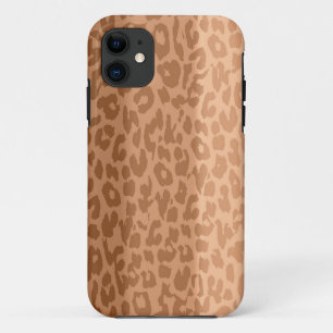 Brown Vintage Leopard Print Case-Mate iPhone Case