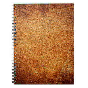 Brown vintage shaded leather notebook