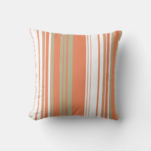 Brown Vintage Stripes Art Design Abstract Cushion