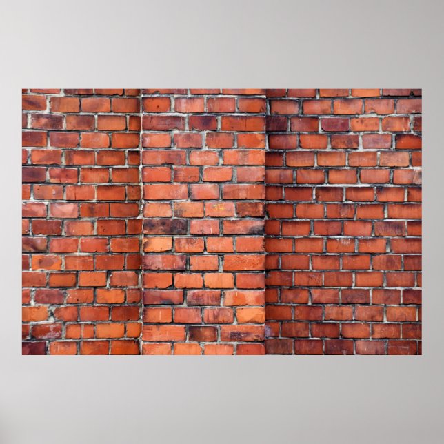 Brown wall brick poster (Front)