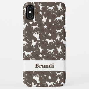 Brown Western Horse Pattern Customised Case-Mate iPhone Case