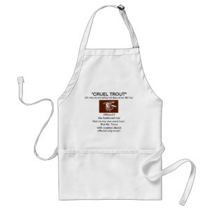 "Brown Wet Fly-Cruel Trout"  Apron